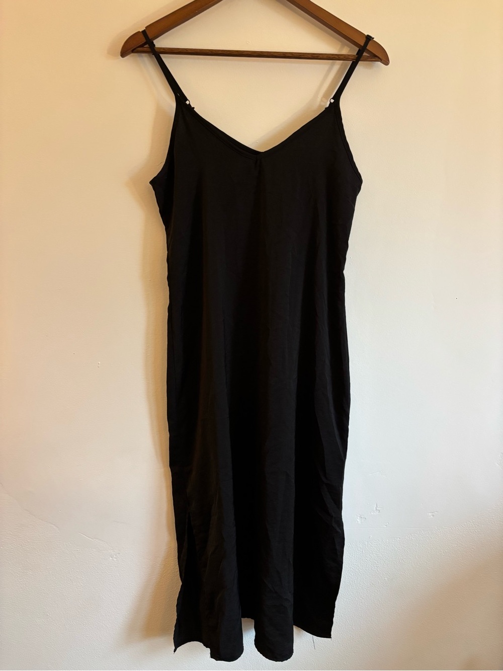 Cotton On Black Maxi Slip Dress with Spaghetti Straps